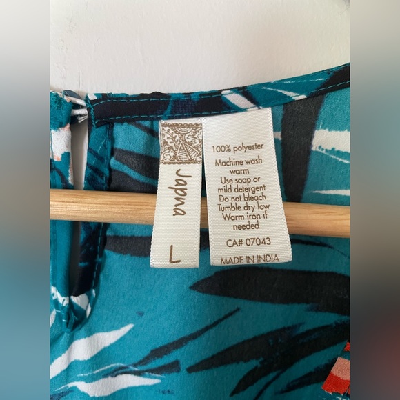 Japna Womans Blue Floral Dress size Large - Picture 6 of 6